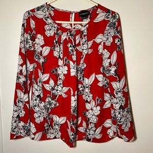 Liz Claiborne career 🌺 red floral top